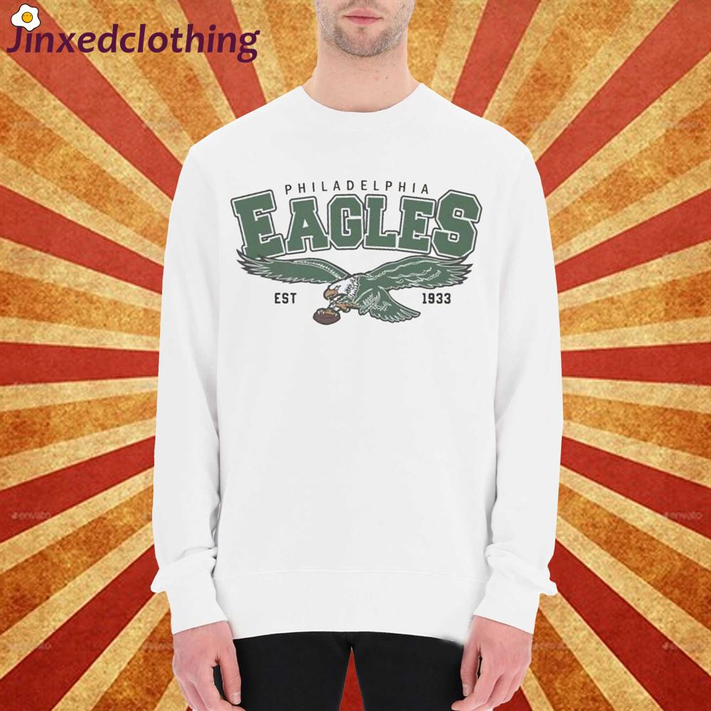 Philadelphia Eagle Est 1933 Football Crewneck Sweatshirt Philadelphia Eagles Youth Shirt 